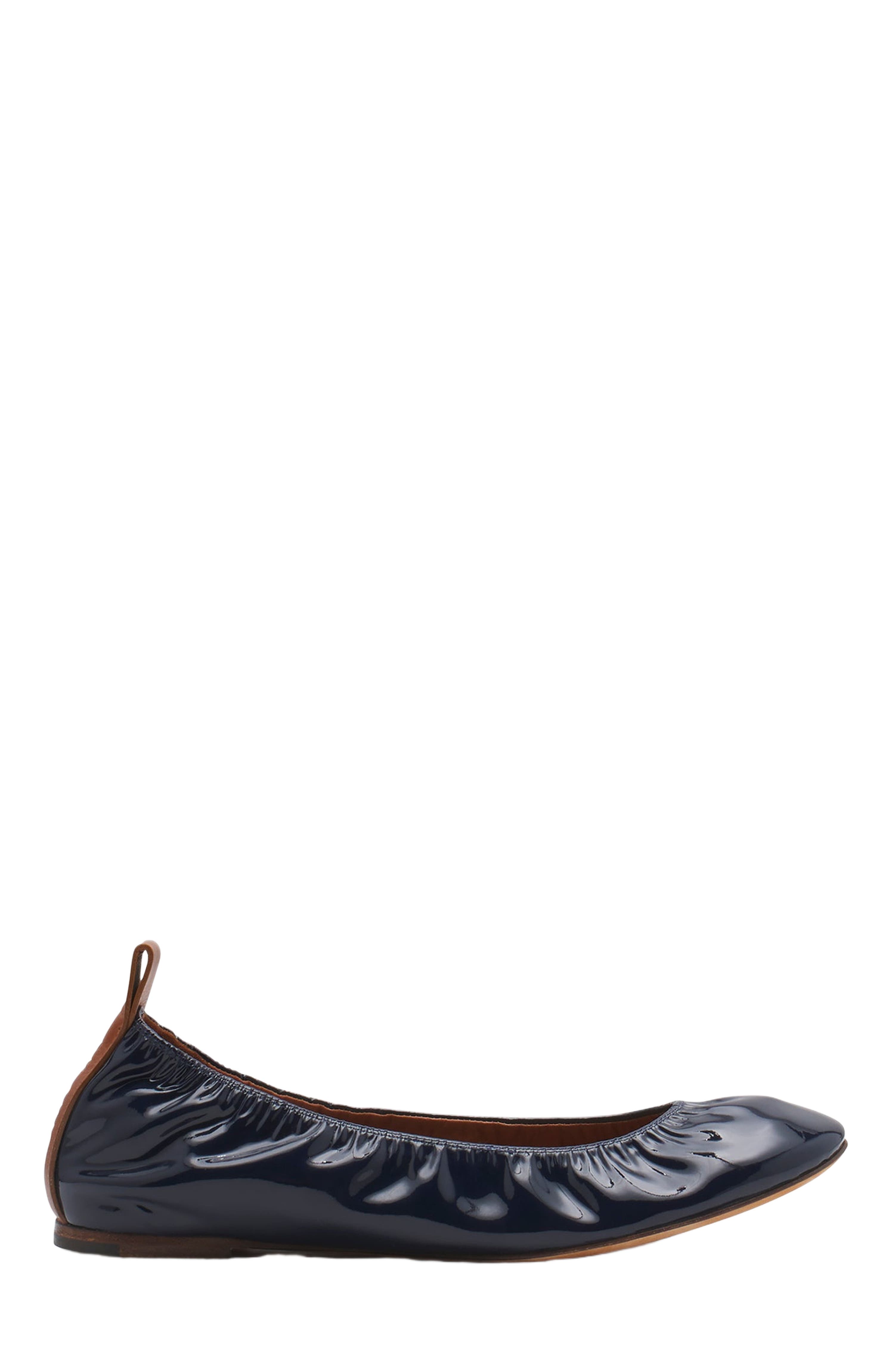 Lanvin The Ballerina Flat In Patent Leather, Main, color, 