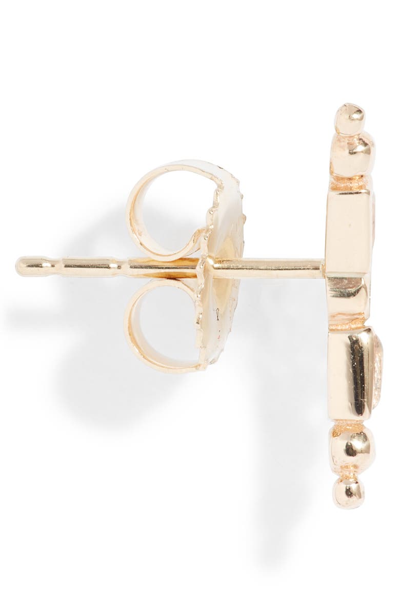 Anzie Cleo Single Diamond Ear Crawler, Alternate, color, White Gold