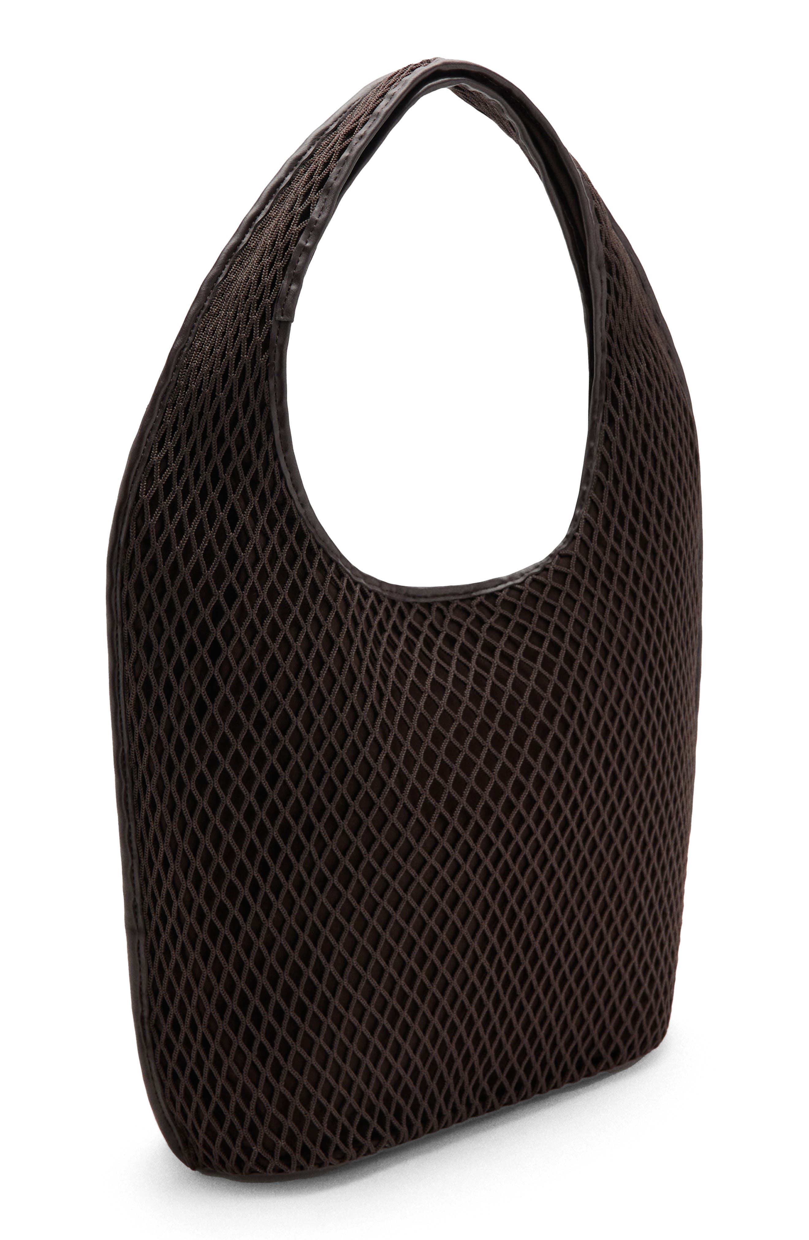 Mesh Bucket Bag, Alternate, color, CHOCOLATE