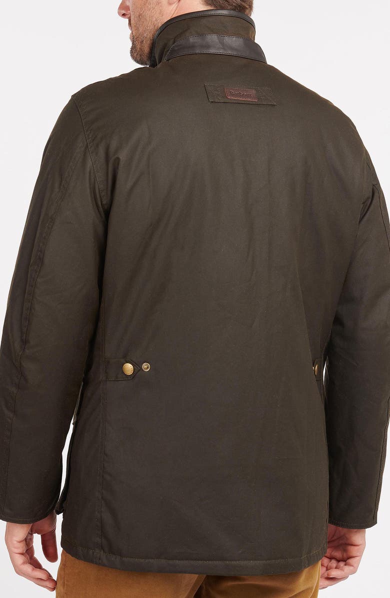 Barbour Hereford Water Resistant Waxed Cotton Jacket, Alternate, color, 