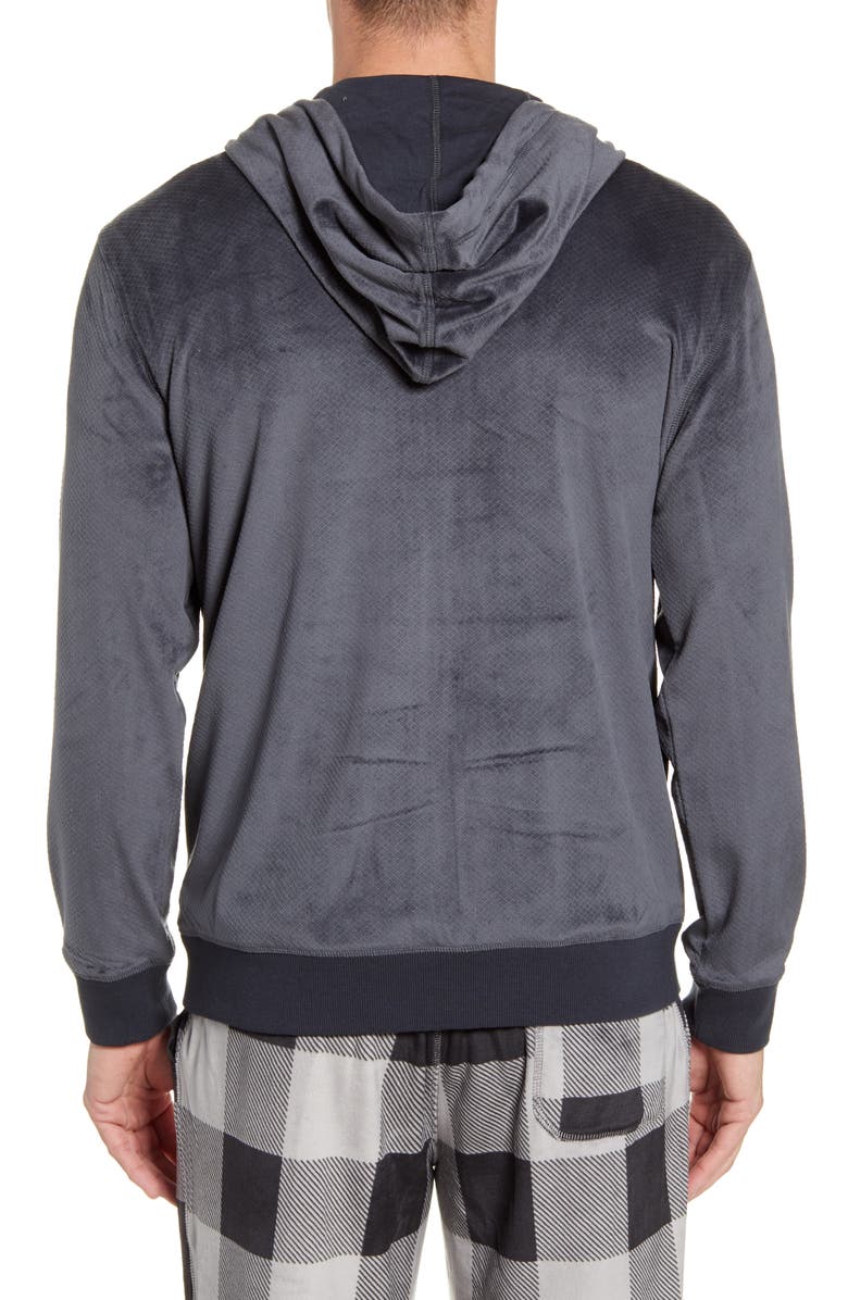 Daniel Buchler Velvet Zip Hoodie, Alternate, color, 