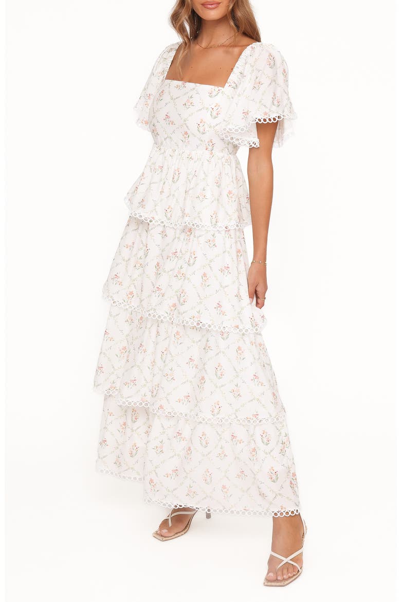 Chapel Maxi Dress, Alternate, color, WHITE VINTAGE FLORAL