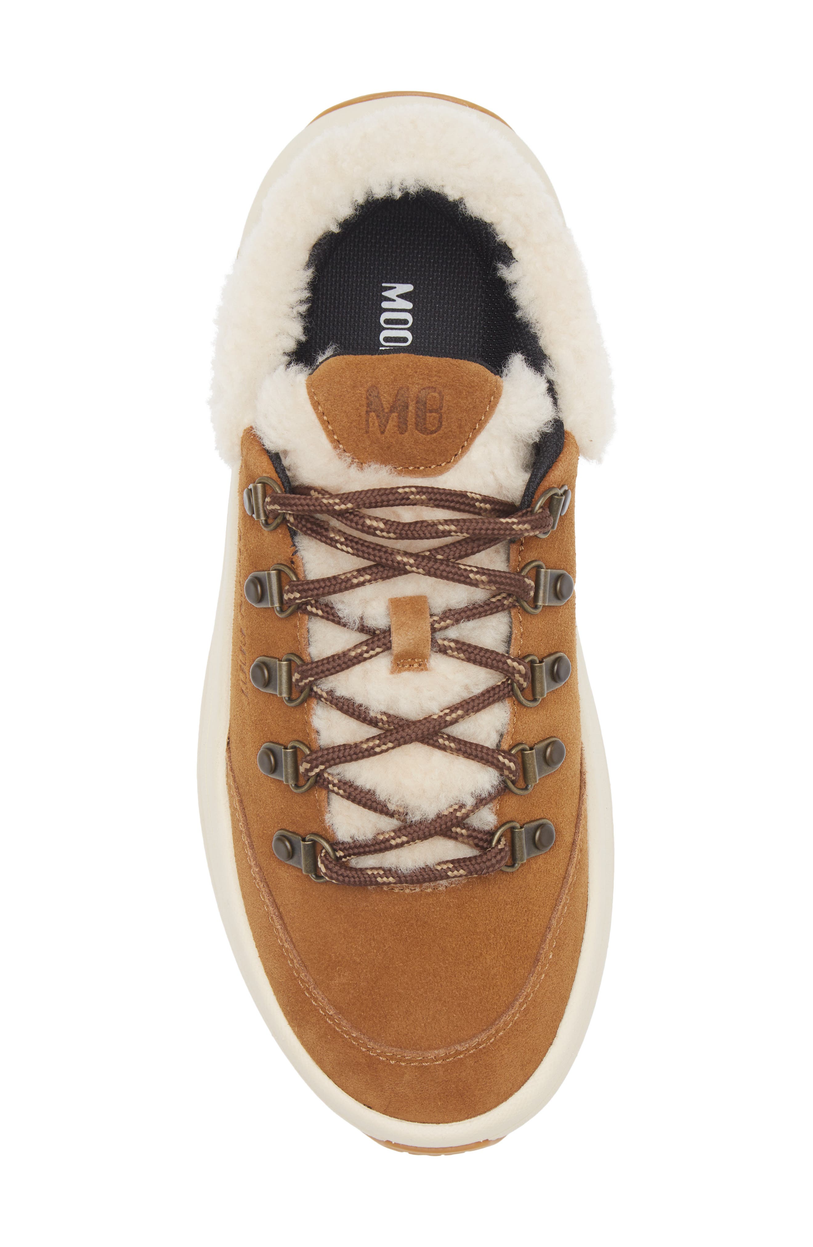 Moon Boot<sup>®</sup> City Genuine Shearling Water Repellent Boot, Alternate, color, Cognac