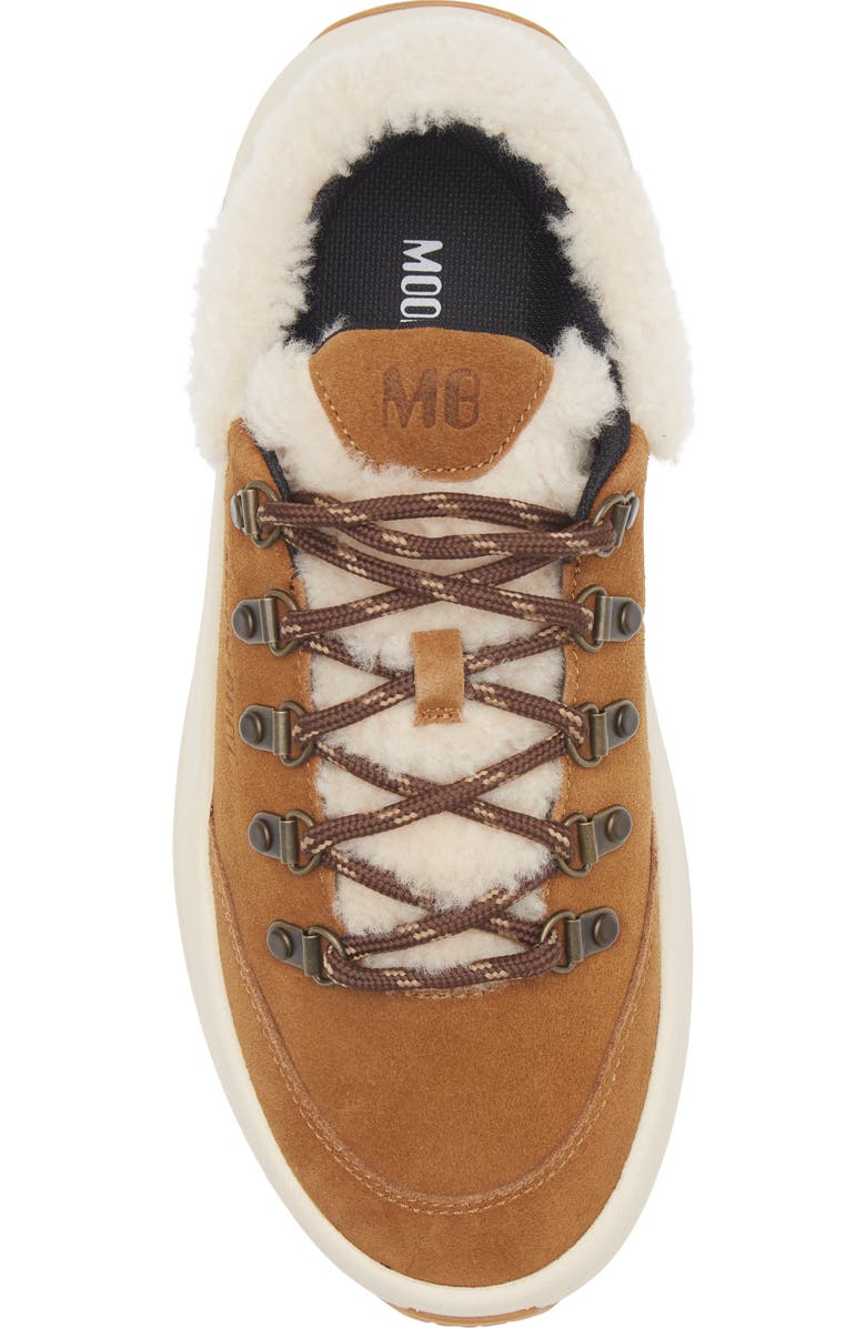 Moon Boot<sup>®</sup> City Genuine Shearling Water Repellent Boot, Alternate, color, Cognac