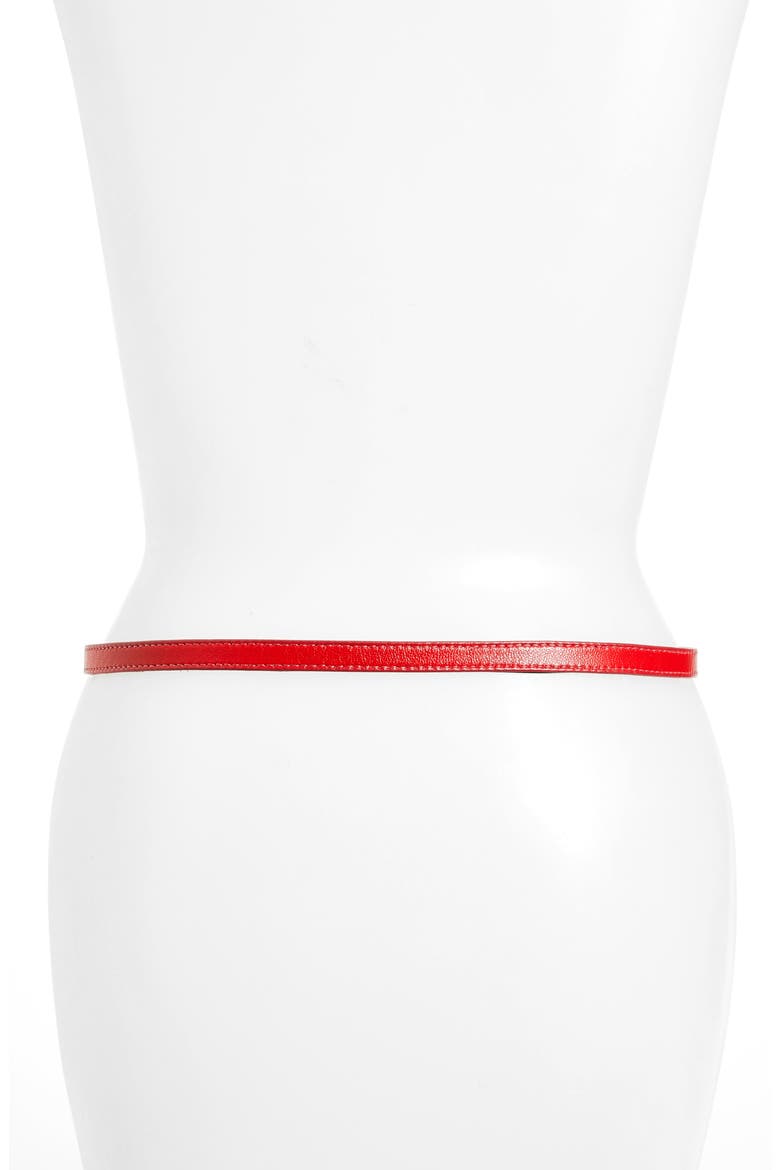 Fitzgerald Leather Belt, Alternate, color, RED