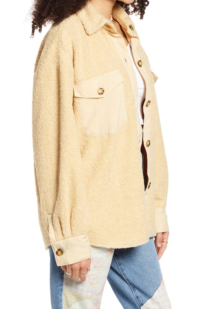 BP. Textured Shirt Jacket, Alternate, color, 