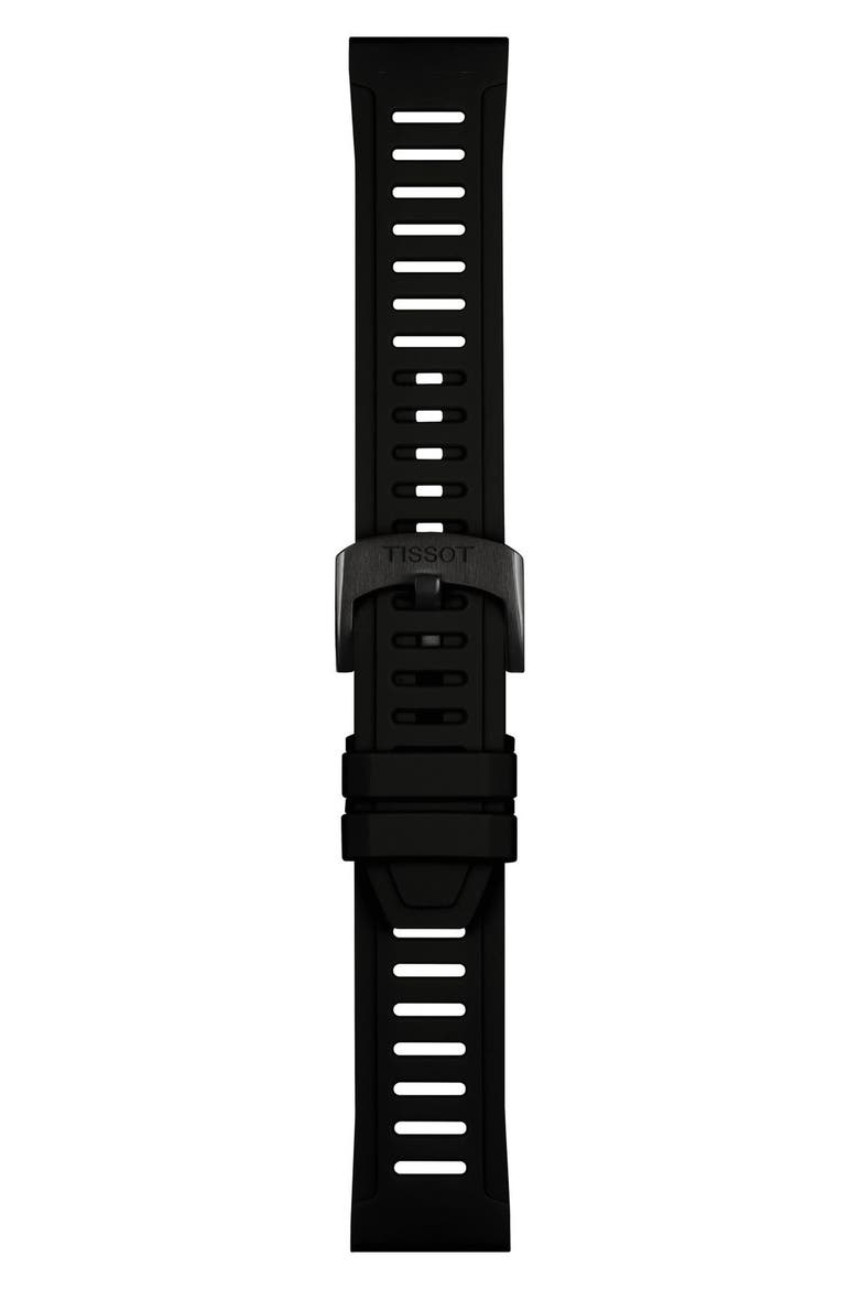 T-Touch Connect Sport Solar Smart Silicone Strap Watch, 43.75mm, Alternate, color, BLACK