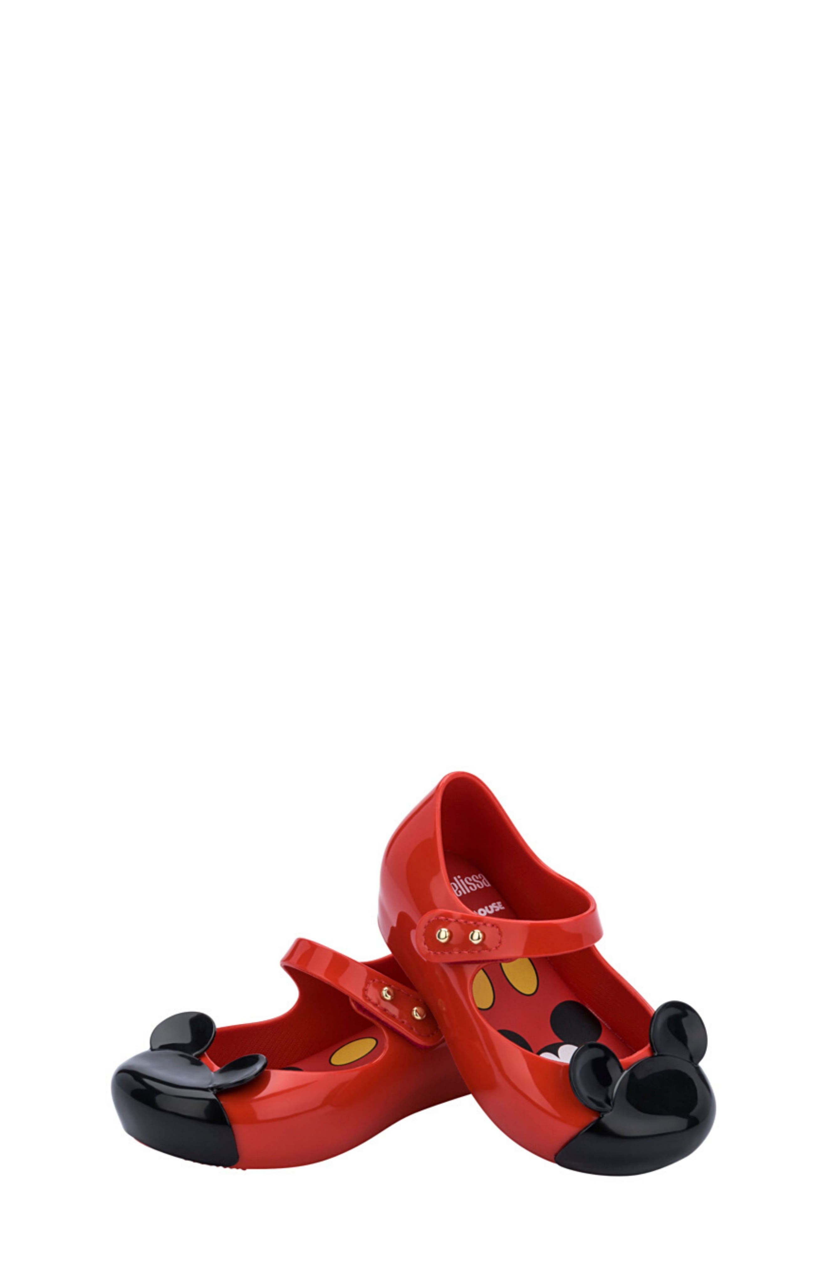 x Disney Minnie Mouse Ultragirl Mary Jane, Alternate, color, RED/ BLACK