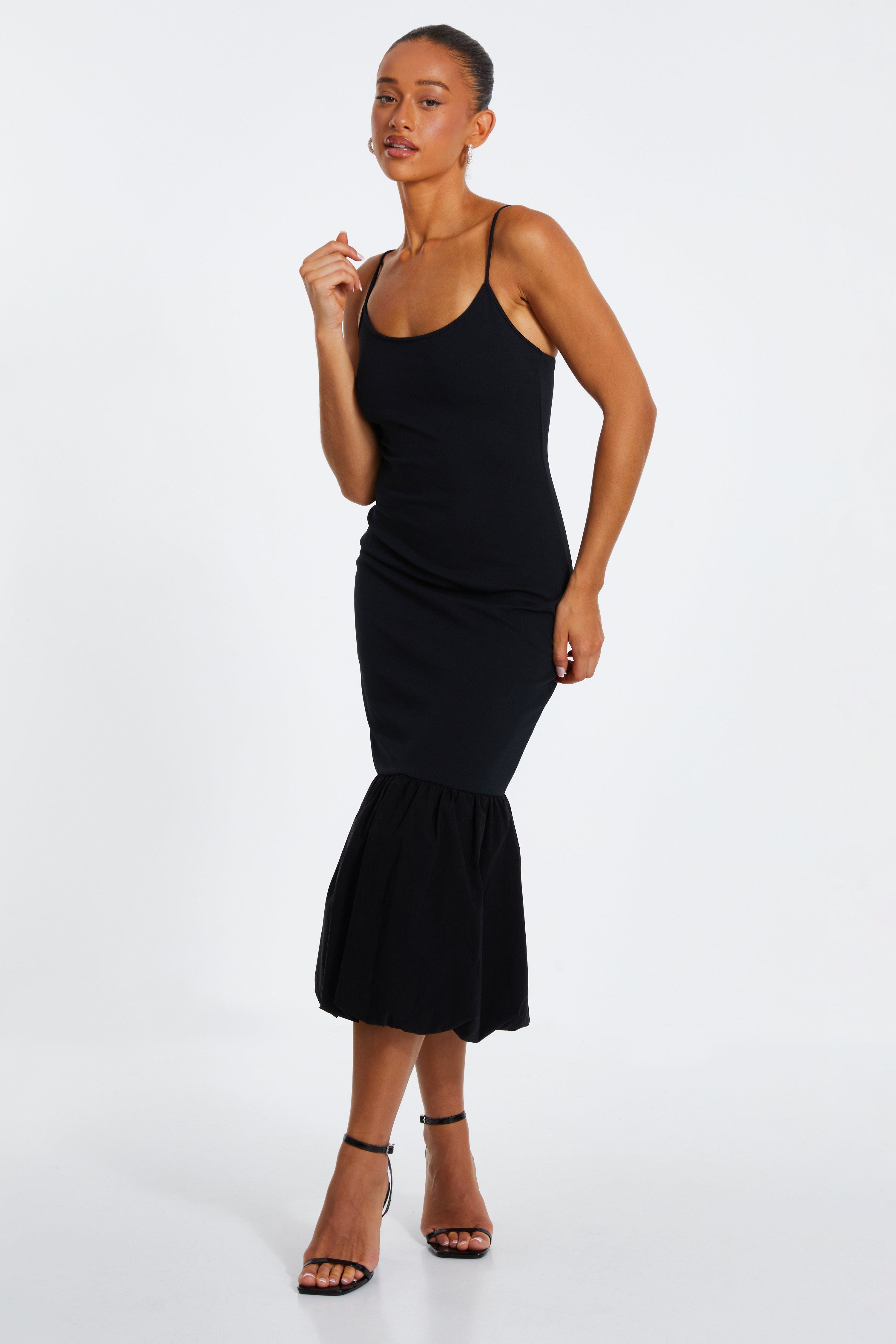 QUIZ Mesh One Shoulder Drop Waist Maxi Dress | Nordstrom