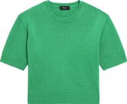 Theory Short Sleeve Cashmere Sweater