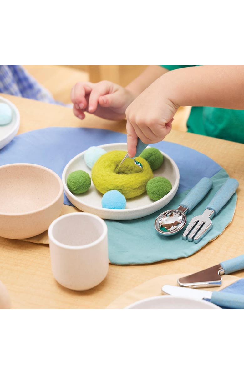 Kaplan Early Learning Company Breakfast Tableware Set - 24 Pieces, Alternate, color, Multicolored