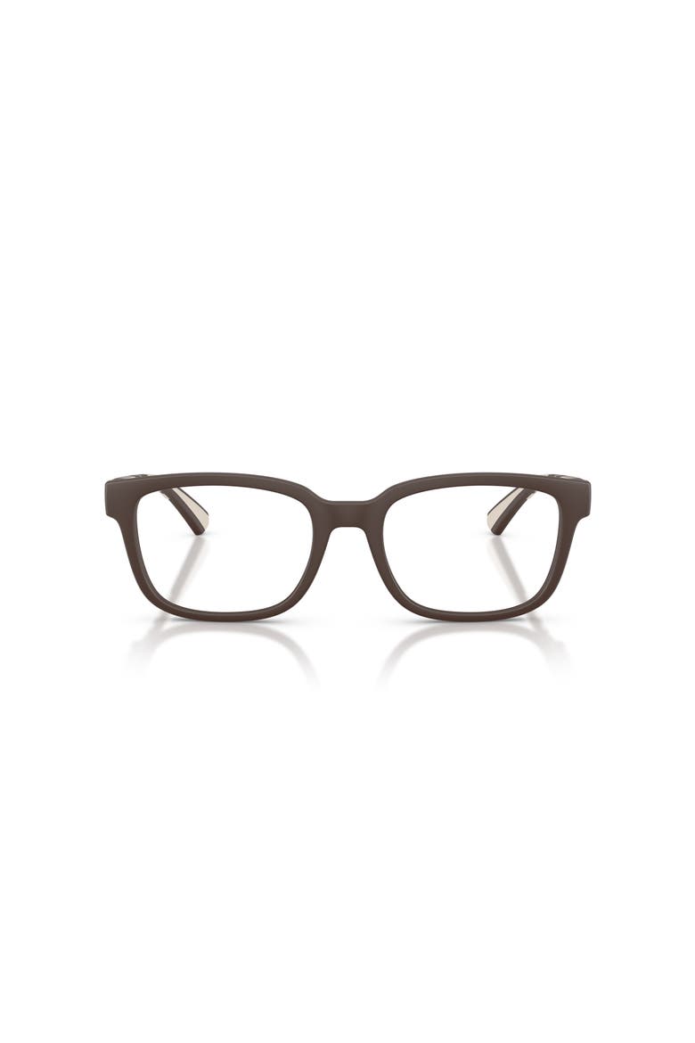 54mm Rectangle optical glasses, Alternate, color, Brown