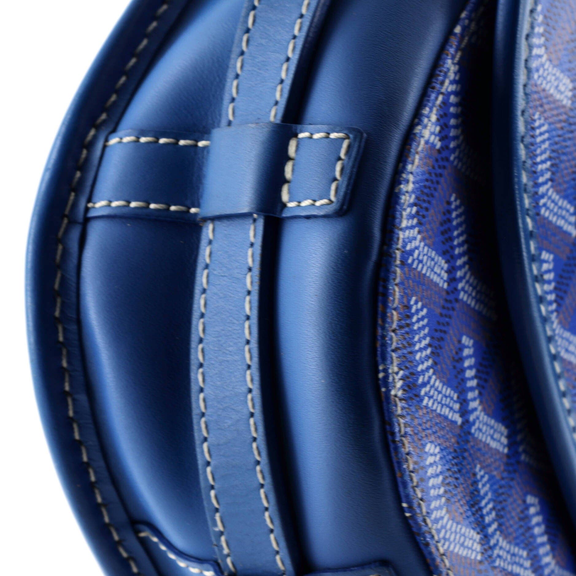 Pre-Owned Goyard Belvedere II Messenger Bag Coated Canvas PM, Alternate, color, Blue