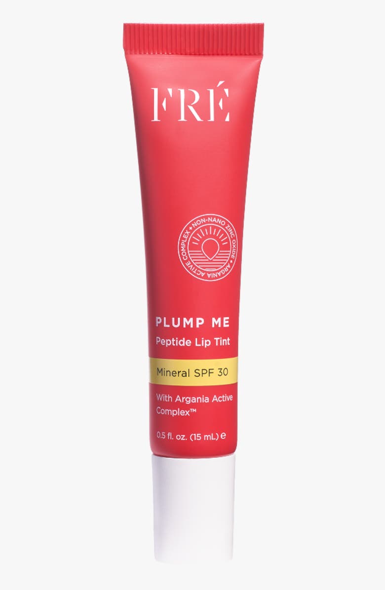 FRÉ Skincare PLUMP ME Peptide Lip Tint Mineral SPF 30, Main, color, Monaco (Red Coral)