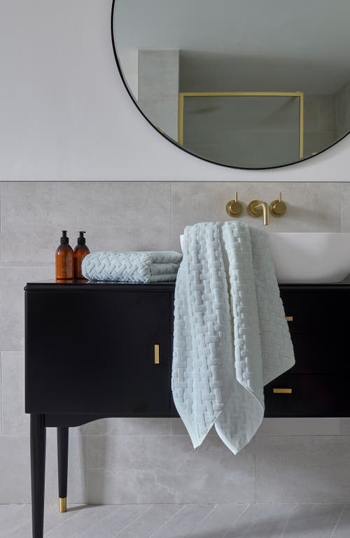 CHRISTY CHRISTY TRELLIS TEXTURED COTTON RAYON FIBRE BLEND SOFT BATH TOWELS 