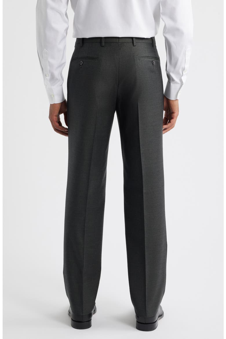 Devon Super 110s Serge Trousers, Alternate, color, GREEN