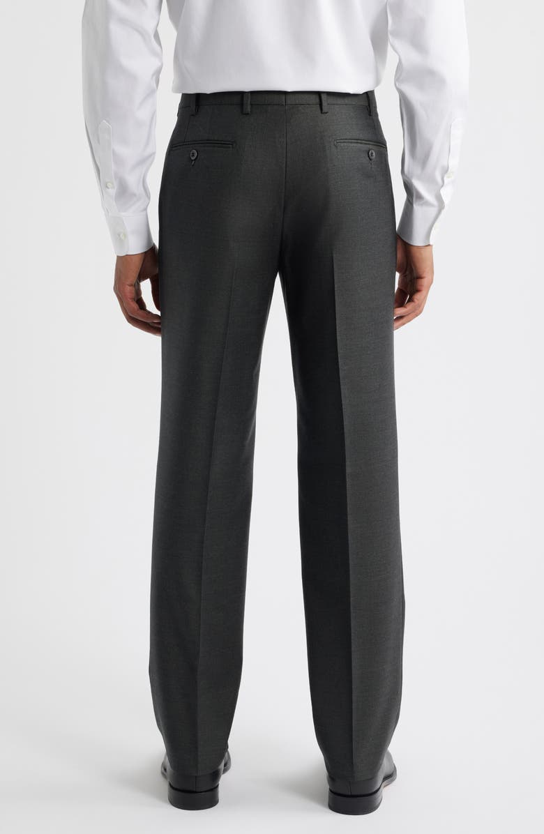 Zanella Devon Super 110s Serge Trousers, Alternate, color, Green