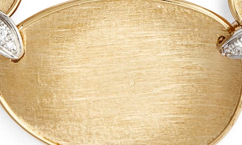 Marco Bicego Lunaria Diamond Frontal Necklace In Gold