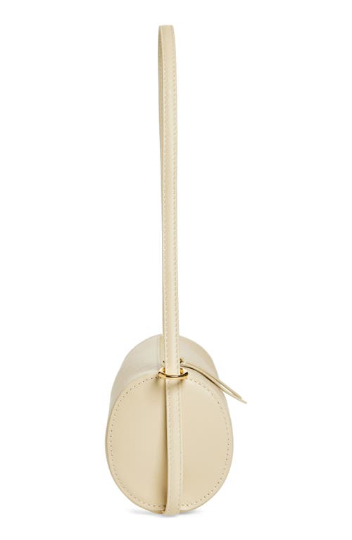 Reformation Simona Suede Cylinder Shoulder Bag In Cream Puff Leather