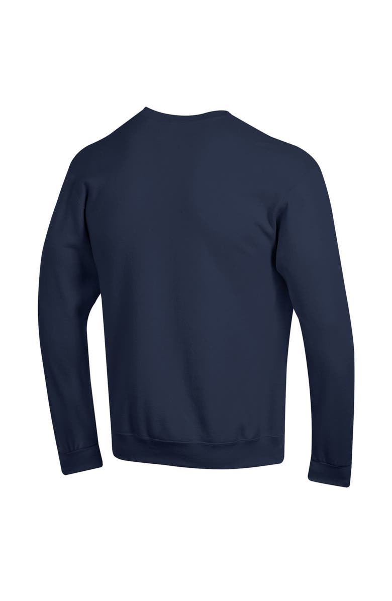 Champion Men's Champion Navy Syracuse Orange Basic Arch Fleece Pullover Sweatshirt, Alternate, color, Navy