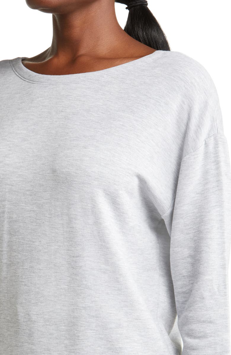 Zella Cozy Twist Pullover Sweatshirt, Alternate, color, 