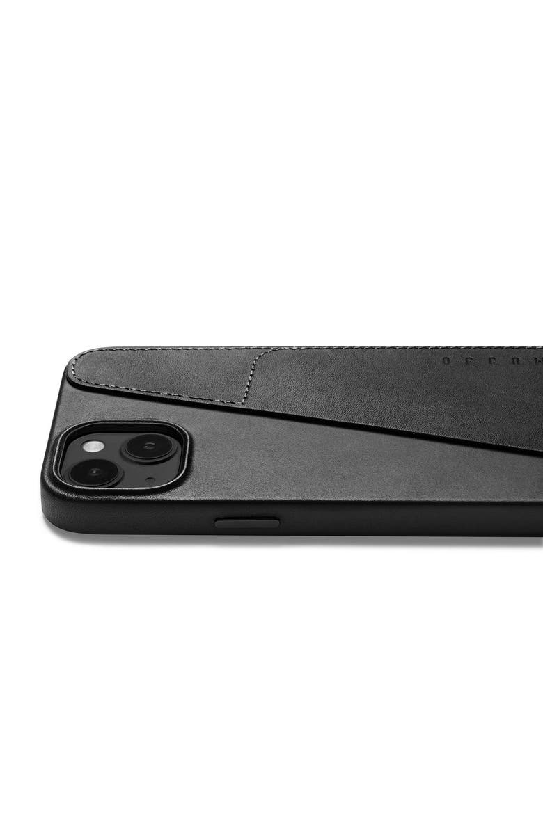 Full Leather MagSafe Wallet Case for iPhone 15 Plus and 14 Plus, Alternate, color, Black