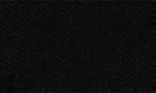 Eileen Fisher Classic Collar Wool Herringbone Coat In Black