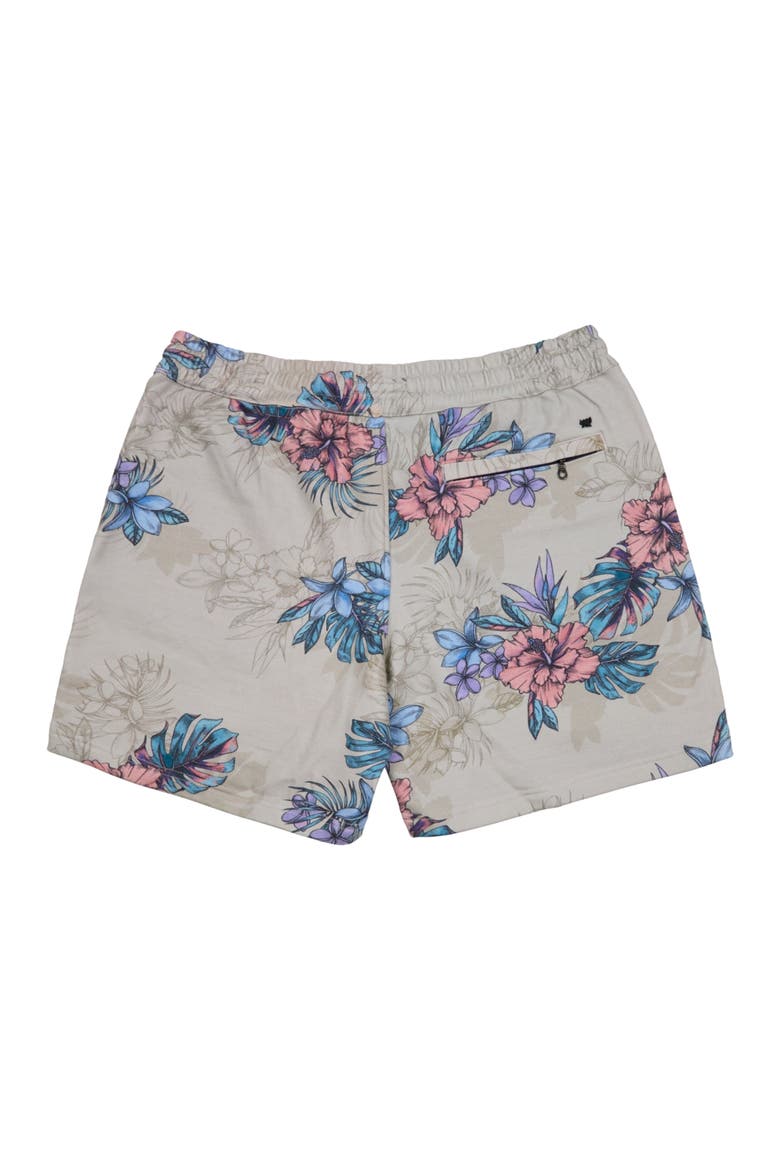 Exotic Floral Mens Lounge Short, Alternate, color, EXOTIC FLORAL NEUTRAL