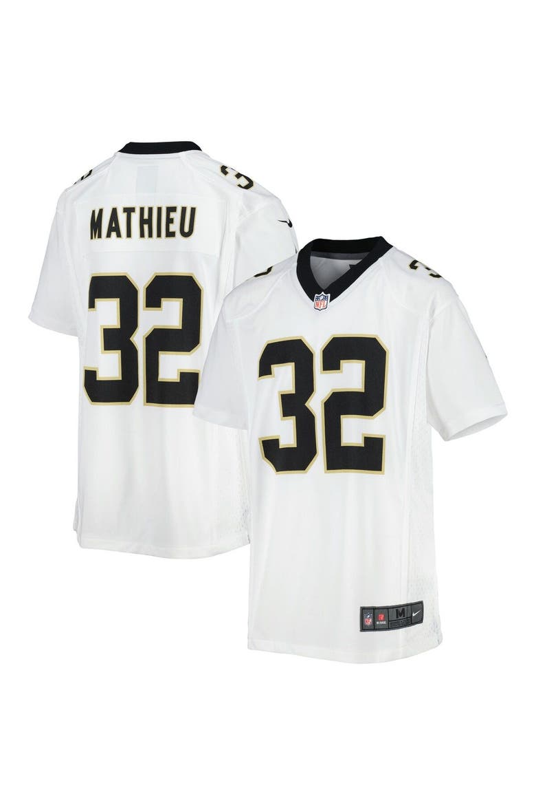 Youth Nike Tyrann Mathieu White New Orleans Saints Game Jersey, Main, color, White