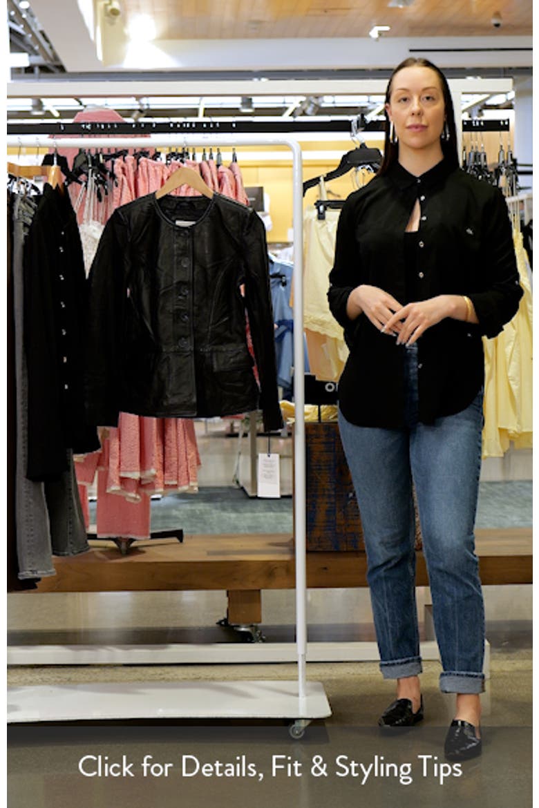 Peplum Leather Jacket video