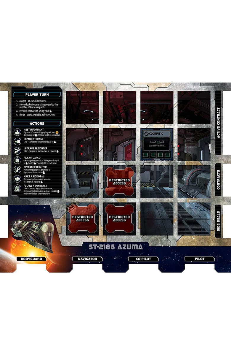 Alderac Entertainment Group (AEG) Scorpius Freighter Scifi Tile Placement Game, Alternate, color, Multicolored