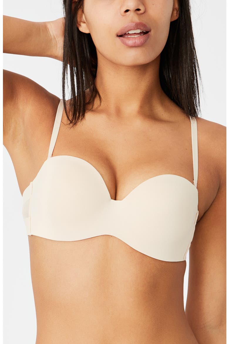 Women's Everyday Strapless Lightly Lined T-Shirt Bra, Main, color, Frappe