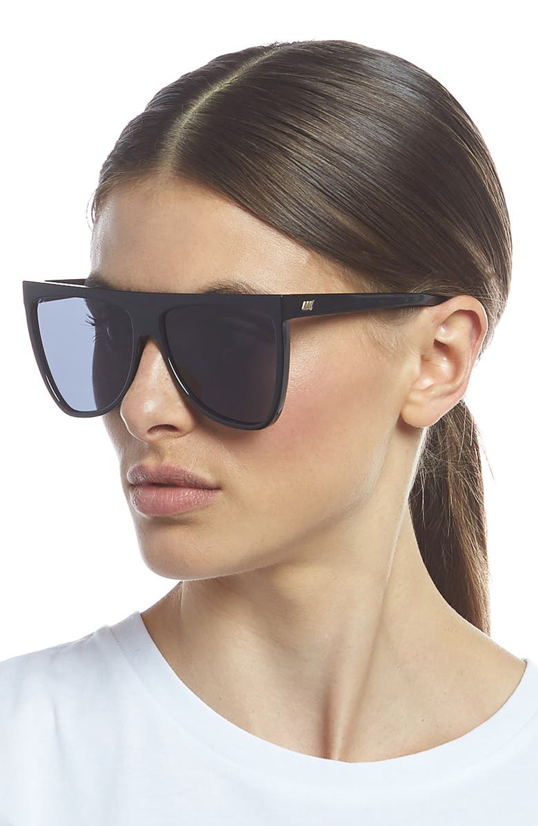 Le Specs Reclaim 60mm Flat Top Sunglasses, Alternate, color,