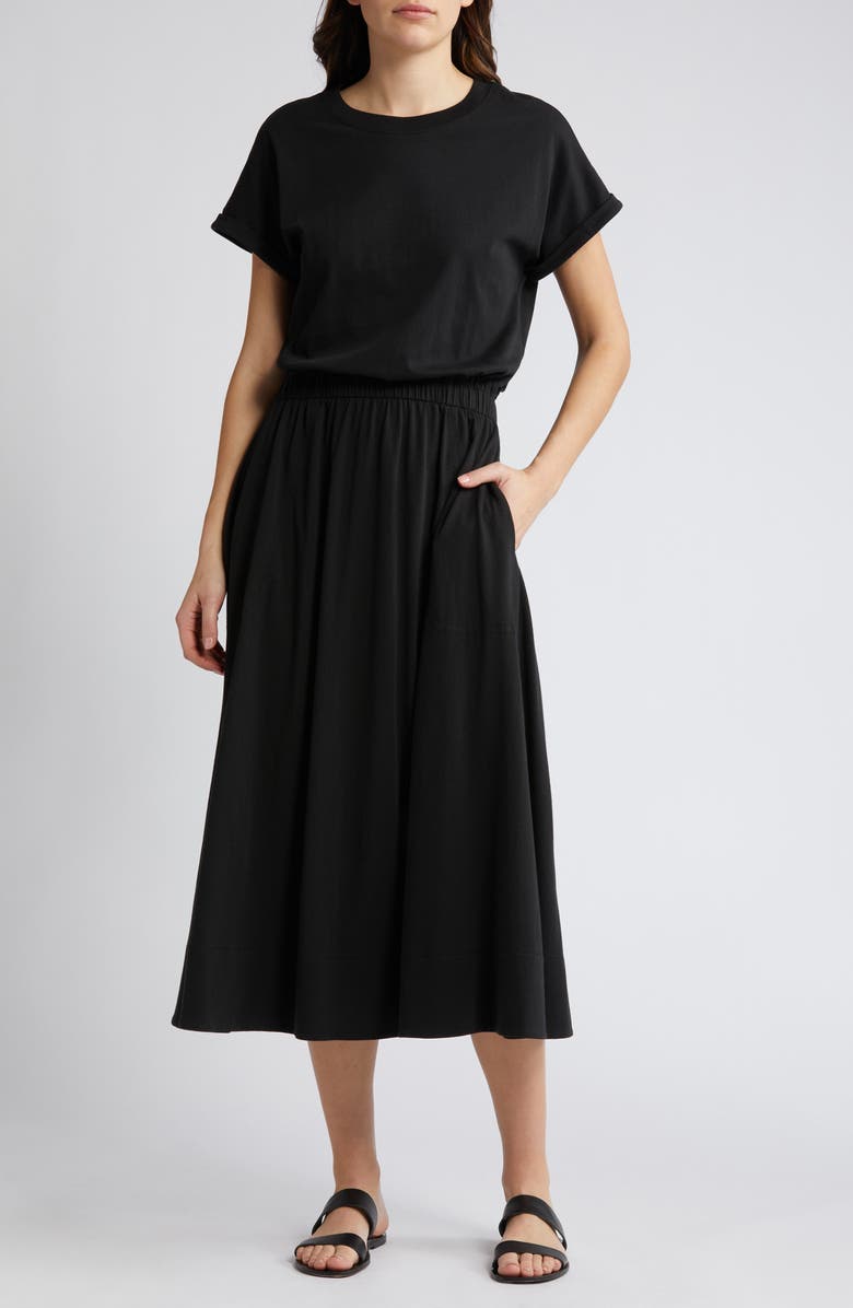Nation LTD Garcelle Organic Cotton T-Shirt Midi Dress, Main, color,