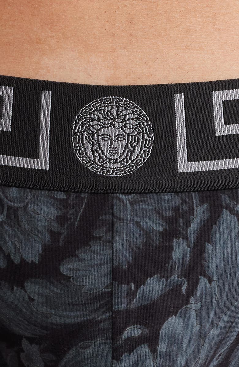 Versace Barocco Cotton Blend Briefs, Alternate, color, 