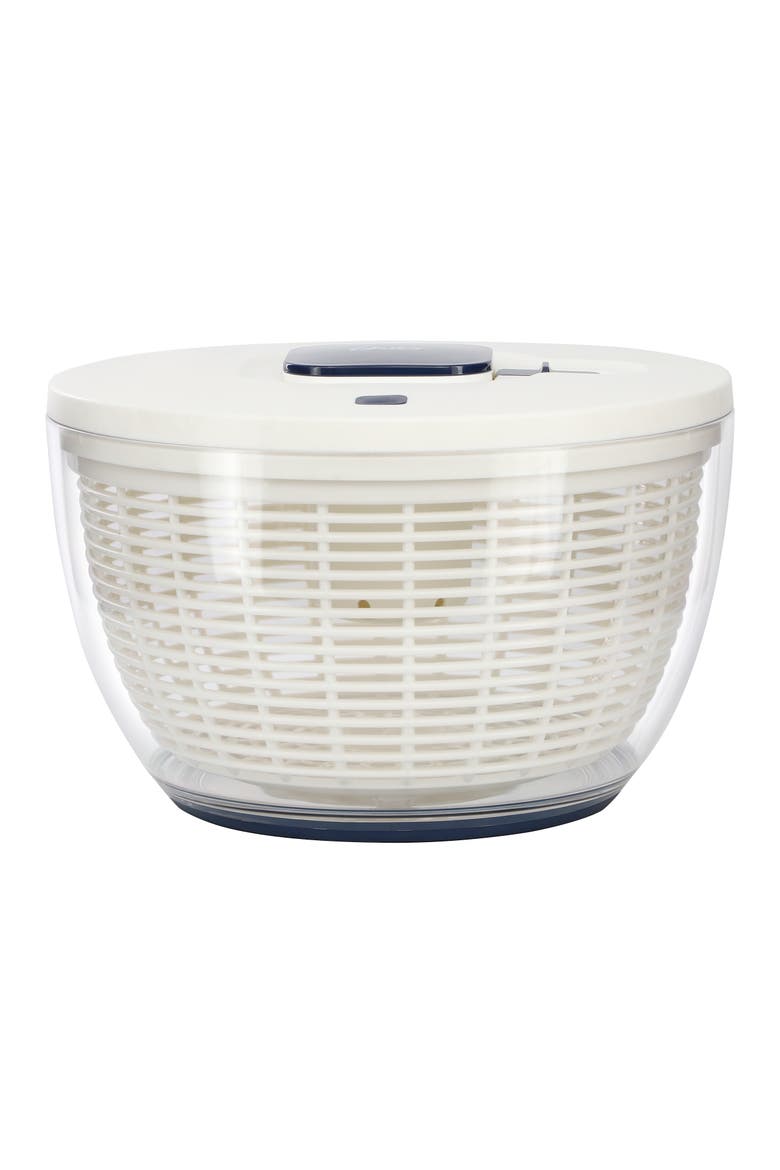 Hunterdale 6.3 Quart Plastic Salad Spinner in White, Main, color, White