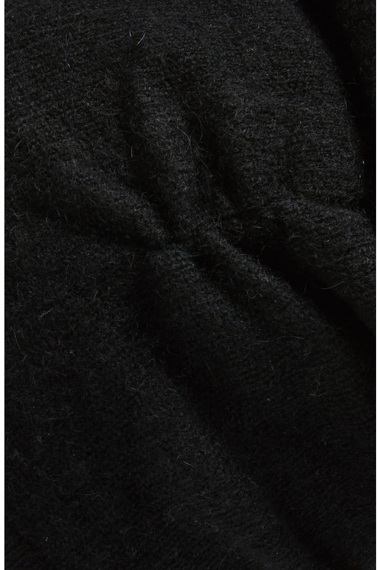 Slouchy Cashmere Beanie, Alternate, color, BLACK