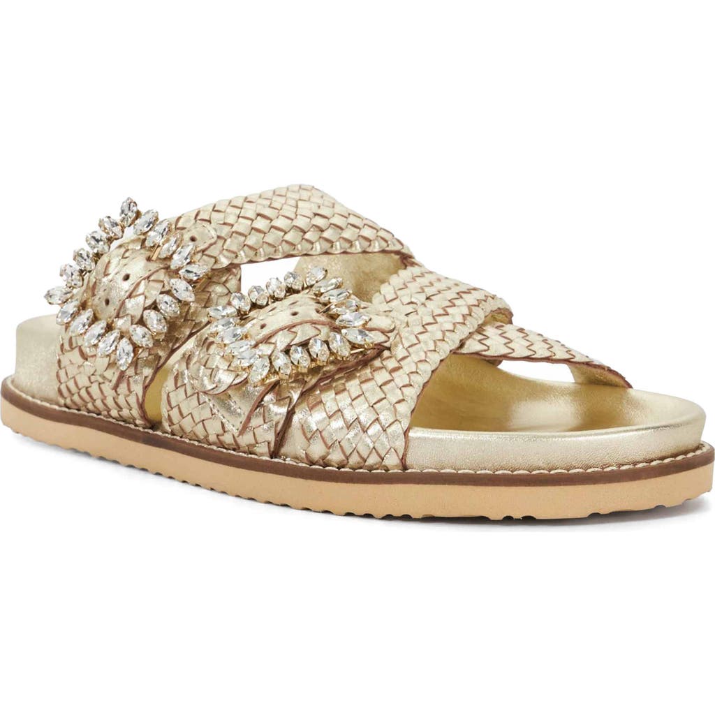 Dune London Lulos Sandal In Gold