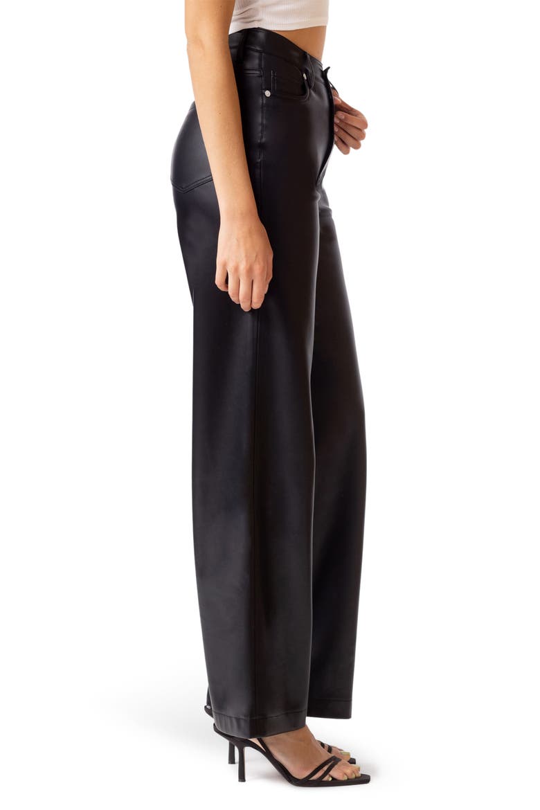 Franklin High Waist Faux Leather Wide Leg Pants, Alternate, color, BUSINESS DEAL
