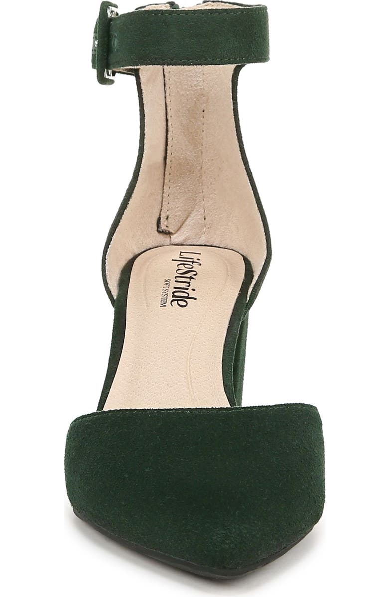 LifeStride Admire Ankle Strap Pointed Toe Pump, Alternate, color, Green
