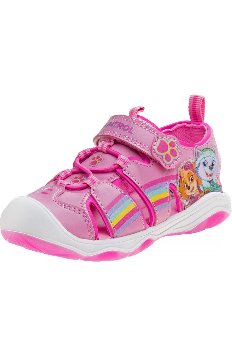 JOSMO x Paw Patrol<sup>®</sup> Kids' Skye & Everest Fisherman Sandal, Main, color, Pink
