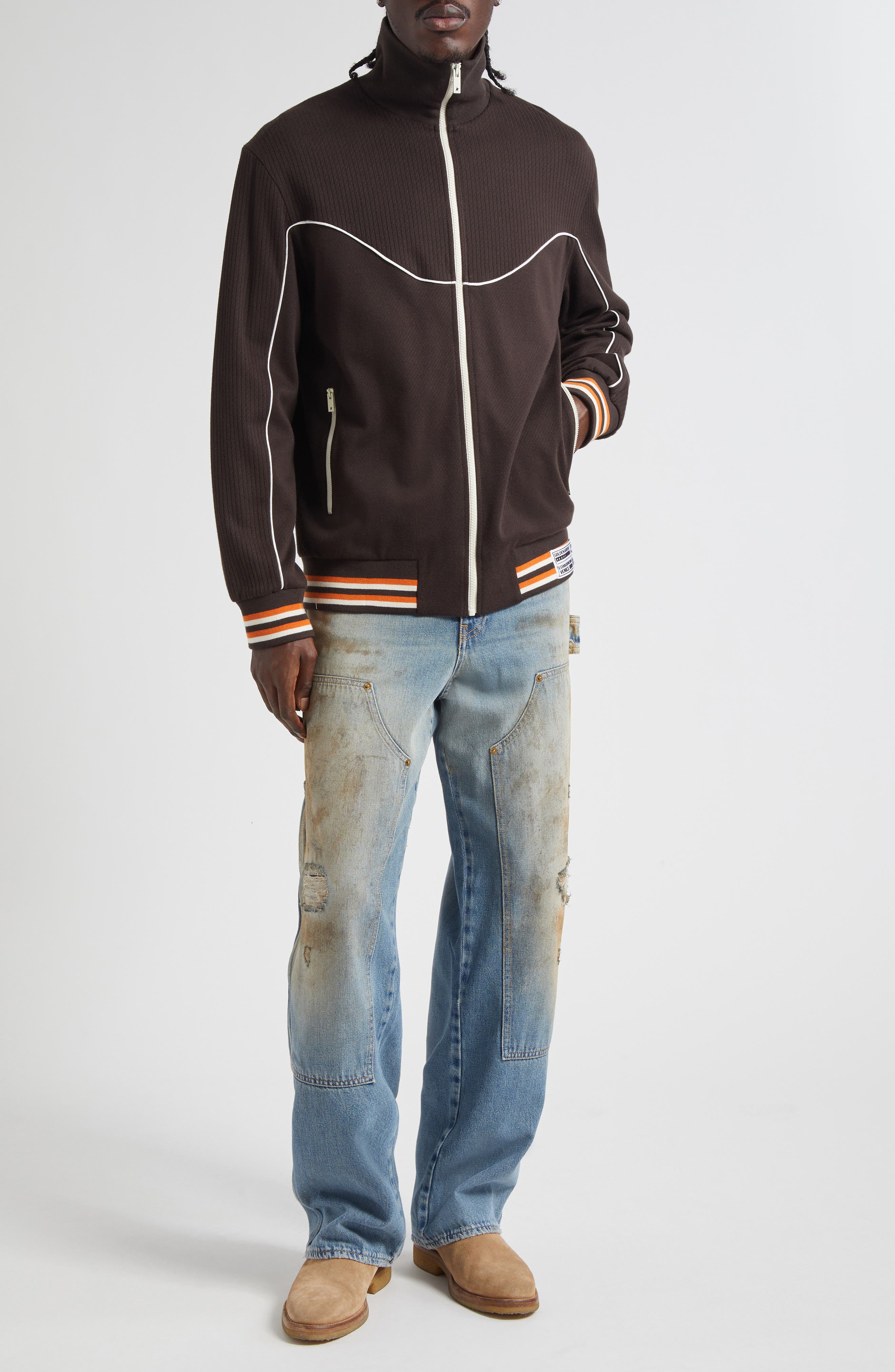 Journey Distressed Sandwashed Carpenter Jeans - image 2