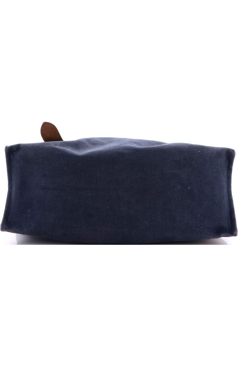 Pre-Owned Hermes Etriviere Shopping Tote Toile and Leather, Alternate, color, Blue