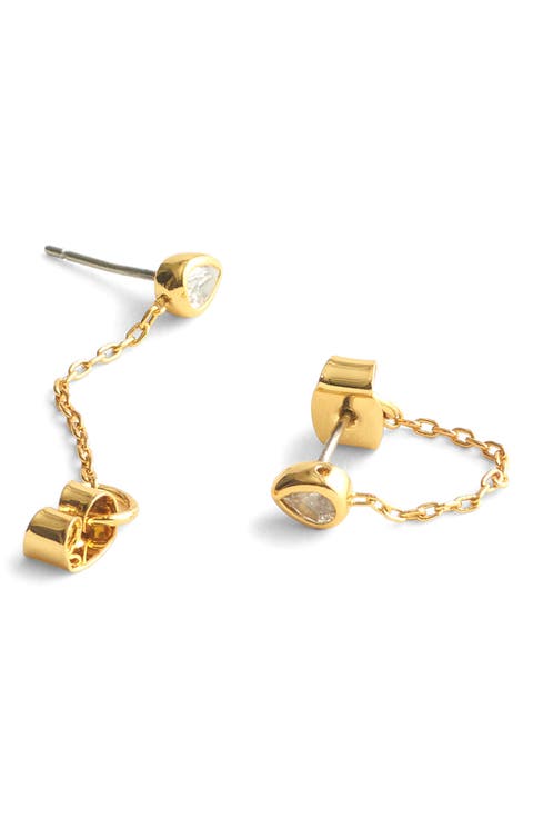 Pear Drop Front-Back Earrings