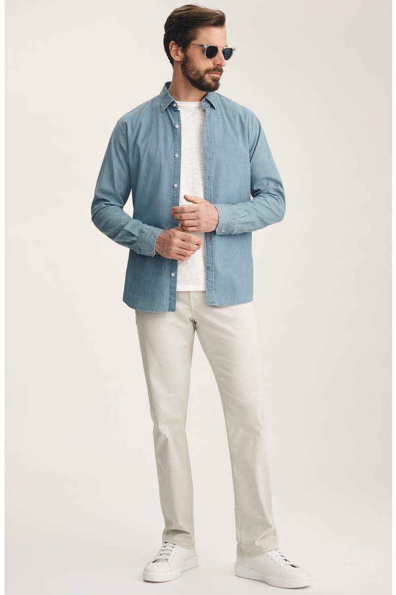 Charisma Relaxed Straight Leg Twill Pants, Alternate, color, GLACIER TWILL