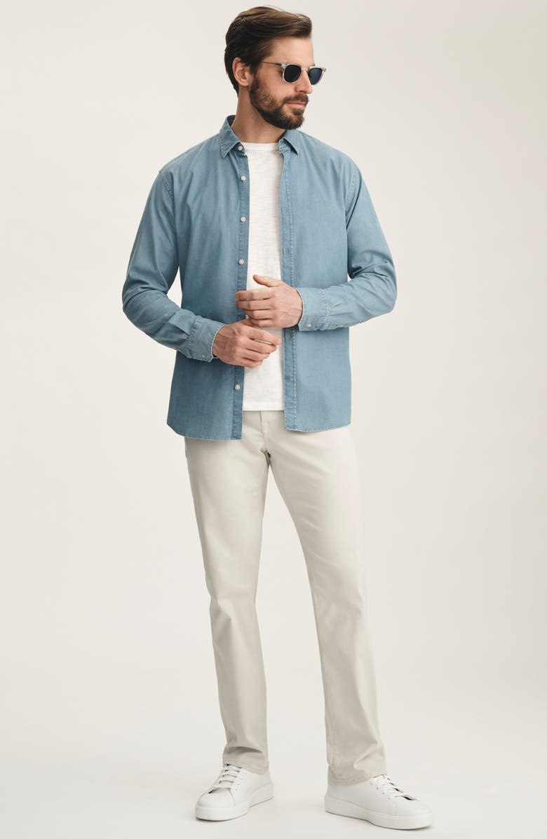 34 Heritage Charisma Relaxed Straight Leg Twill Pants, Alternate, color, Glacier Twill