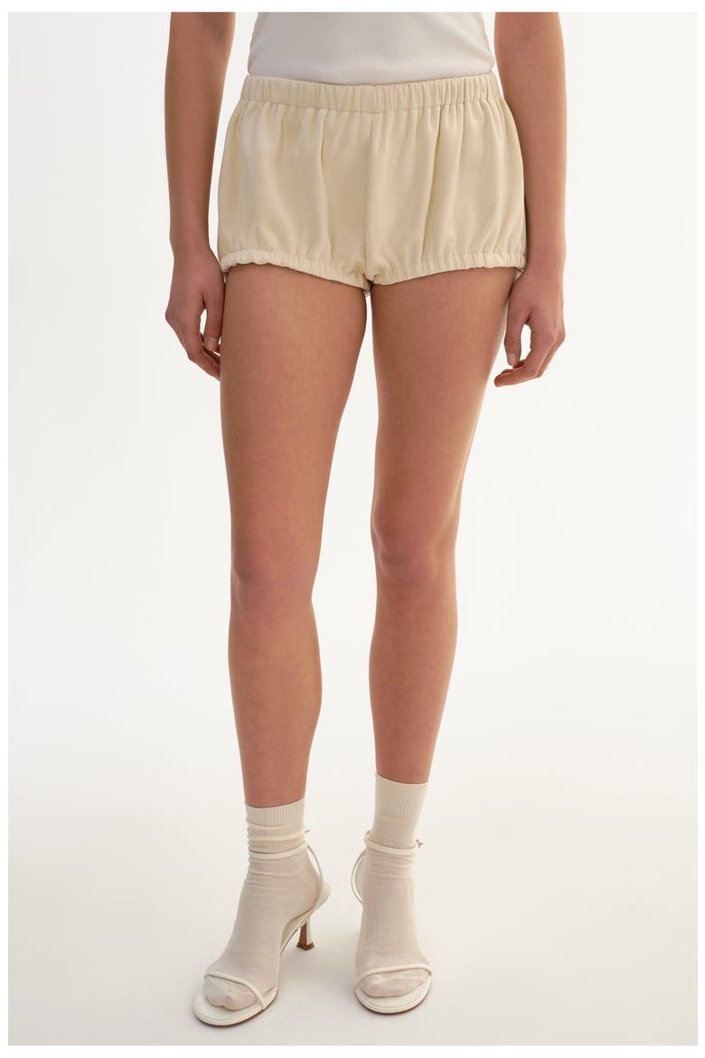 Cleo | Faux Suede Bloomer Shorts, Alternate, color, Opal