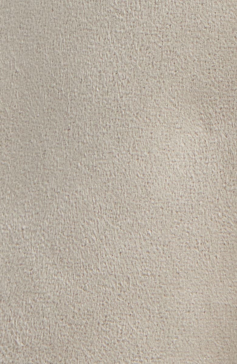 Via Spiga Belted Faux Shearling Coat, Alternate, color, Light Grey