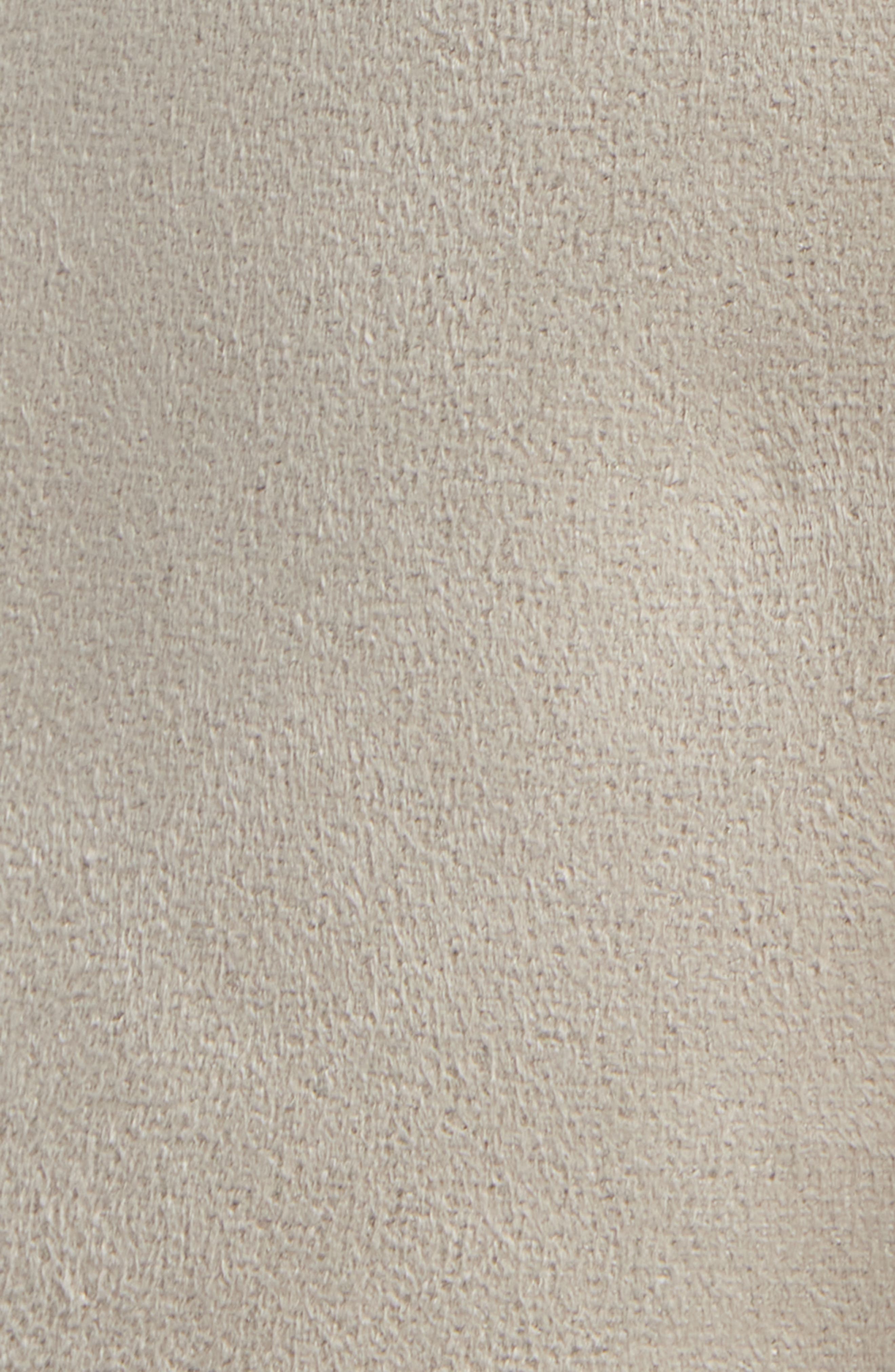 Via Spiga Belted Faux Shearling Coat In Gray