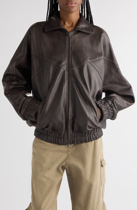 Women's Acne Studios Leather & Faux Leather Jackets | Nordstrom